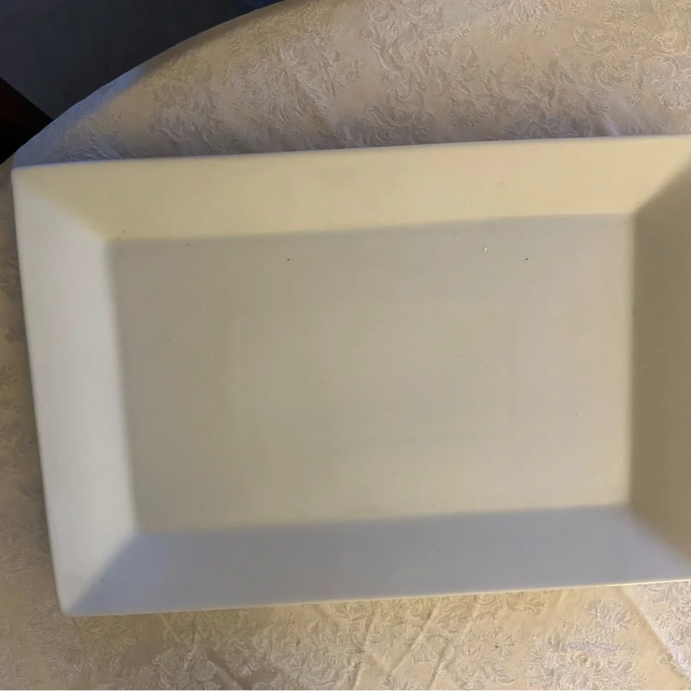 Crate&Barrel White Serving Platter